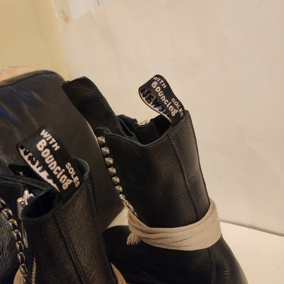 Rick Owens x Dr Martens Quad Sole leather boots size 10.5 BNWOB - Picture 13 of 15